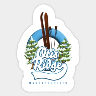 Otis Ridge Massachusetts ski logo Sticker